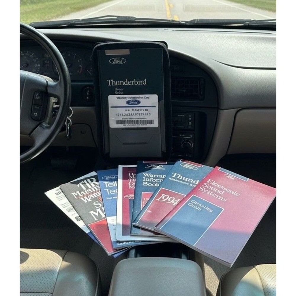 1994 Ford Thunderbird Owner Guide Manual Set Zippered Case Maintenance Books